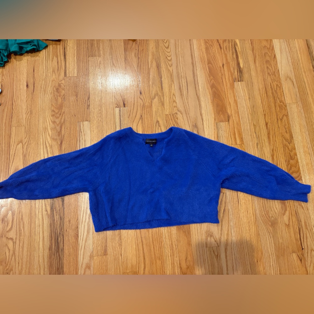Cotton Candy Royal Blue Women's Sweater